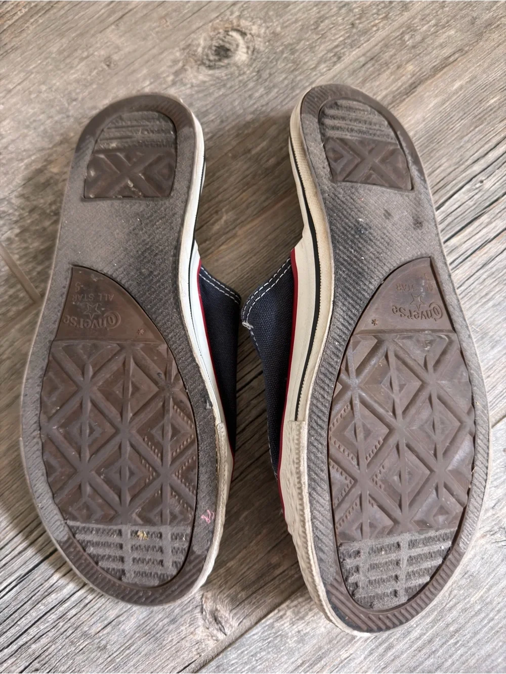 Converse All Star Navy Cut Away Slides